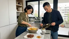 Ensalada rusa con pinta de restaurante: el toque de guanciale y una salsa de yema curada