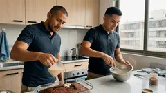 Torta tres leches de café y cacao en 30 minutos, con chantilly de canela