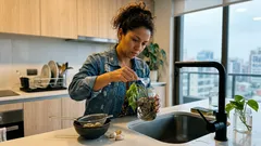 Ajo y agua oxigenada en plantas: la dupla simple que puede rescatar tus raíces (sin complicarte)