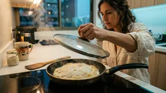 Pan nube a la sartén y sin horno: el truco simple para que quede esponjoso en 20 minutos